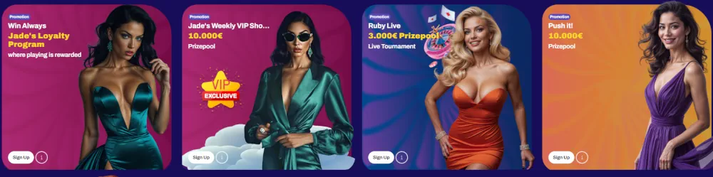 Candy Spinz Spezialbereich mit VIP-Status, Herausforderungen und Bonuskrabbe.